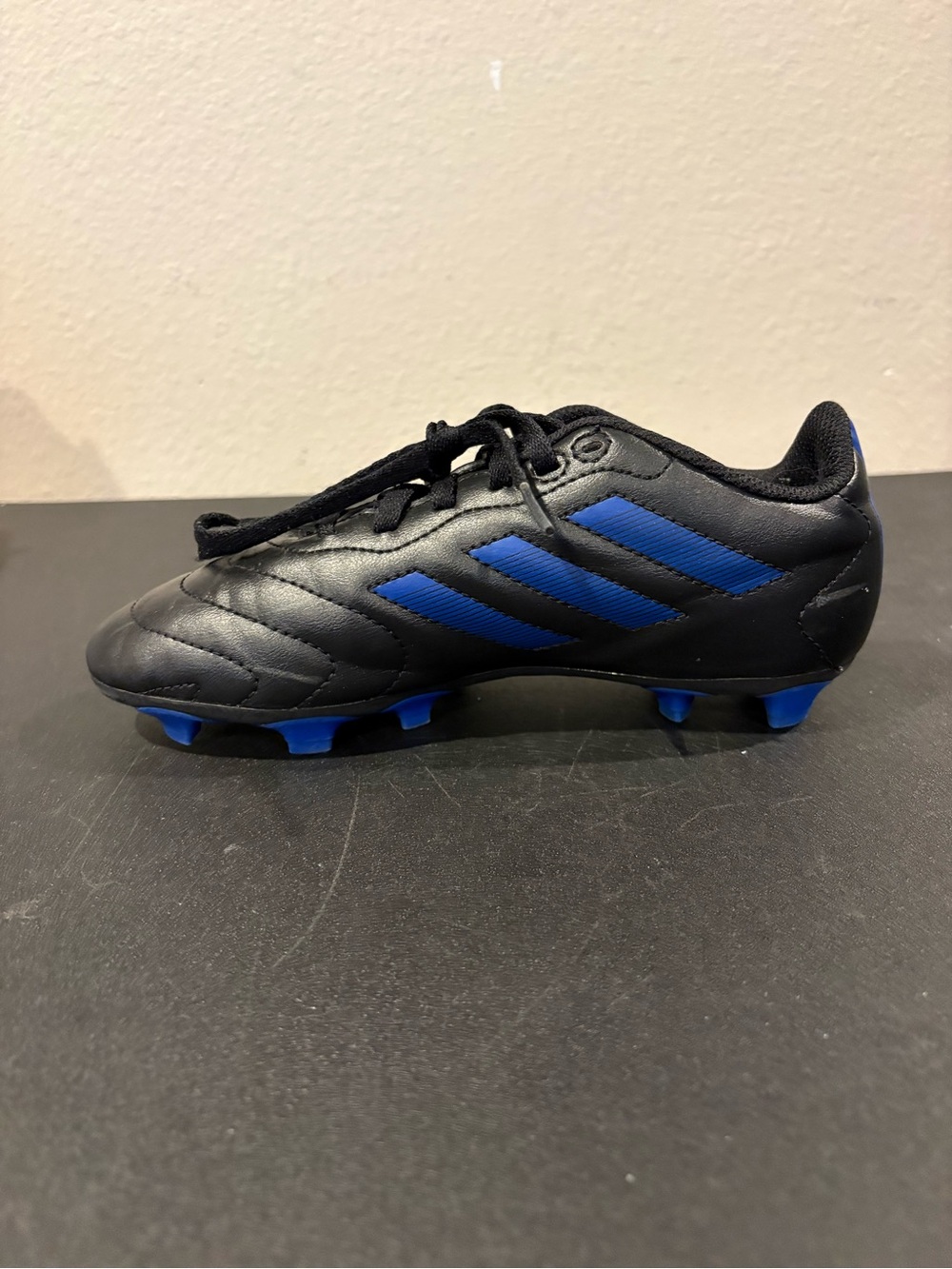 Adidas Goletto VIII FG Black Blue Athletic Soccer Cleats GX6906 Youth Size 3Y - Picture 3 of 11